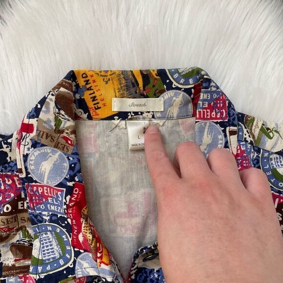 WOMENS VINTAGE “TRAVEL” VEST SIZE LARGE - Picture 4 of 4